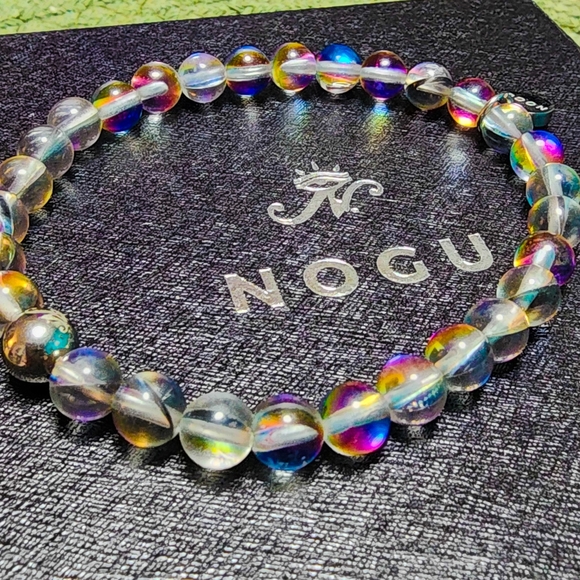 Nogu Beaded Mermaid Galaxy Glass Bracelet - Picture 13 of 14